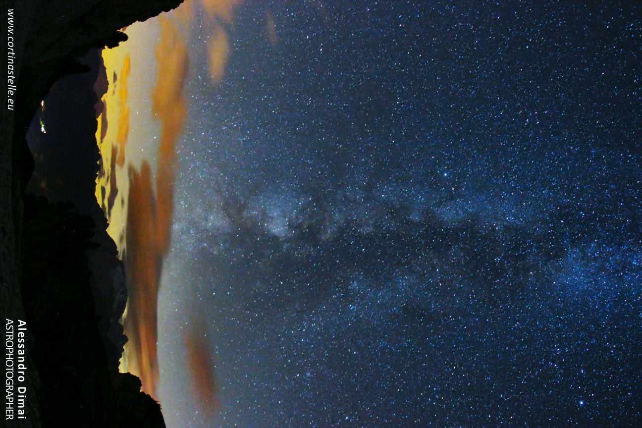 la Via Lattea sopra la Marmolada