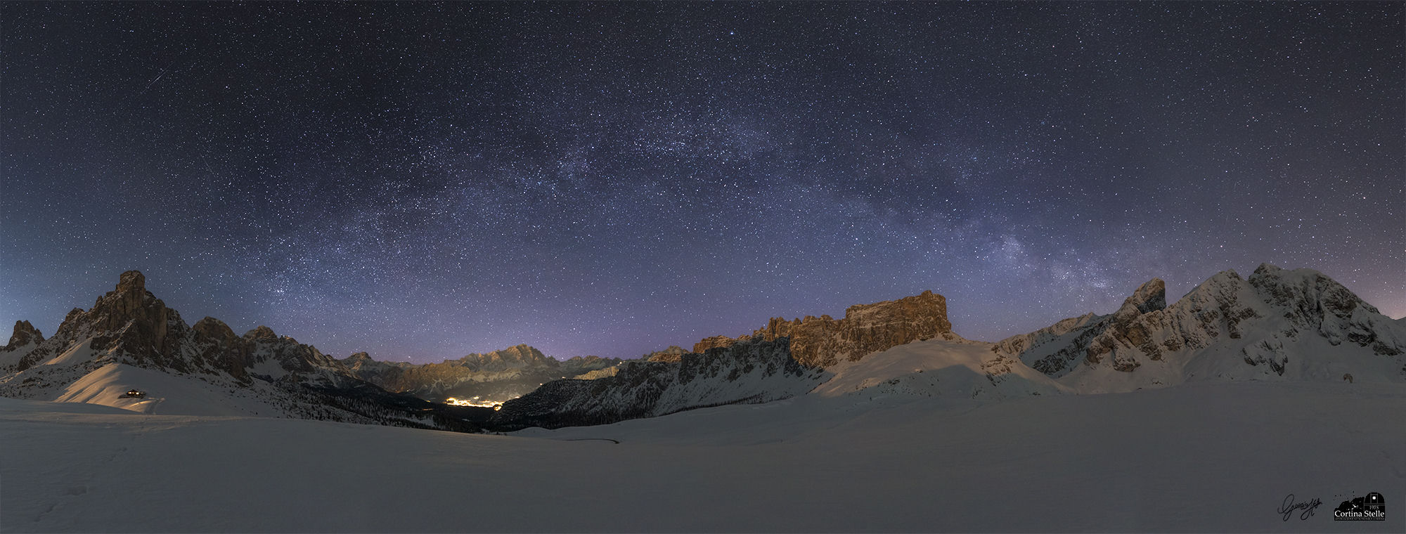 arco della Via Lattea in invernale