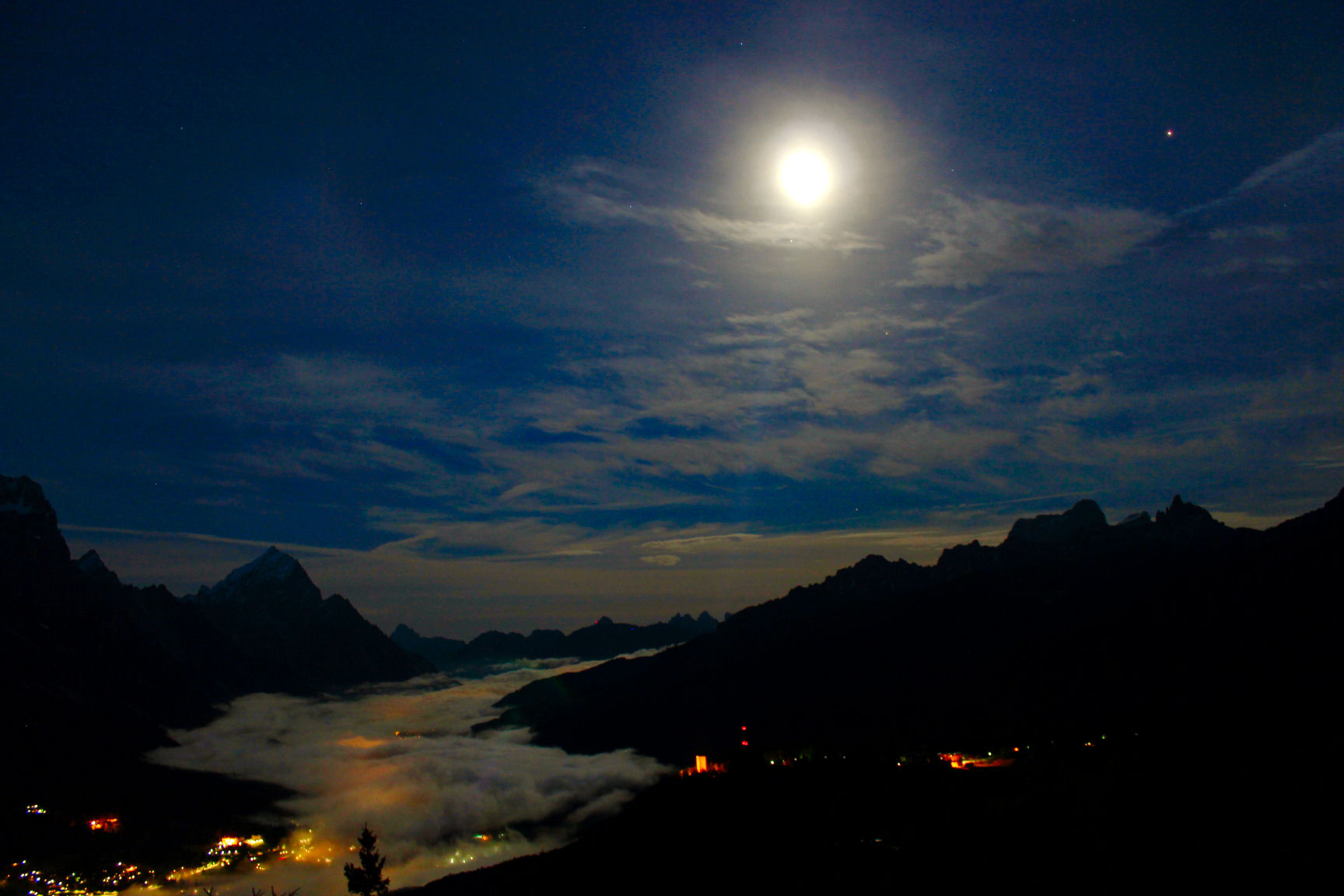 Luna, Saturno e Marte