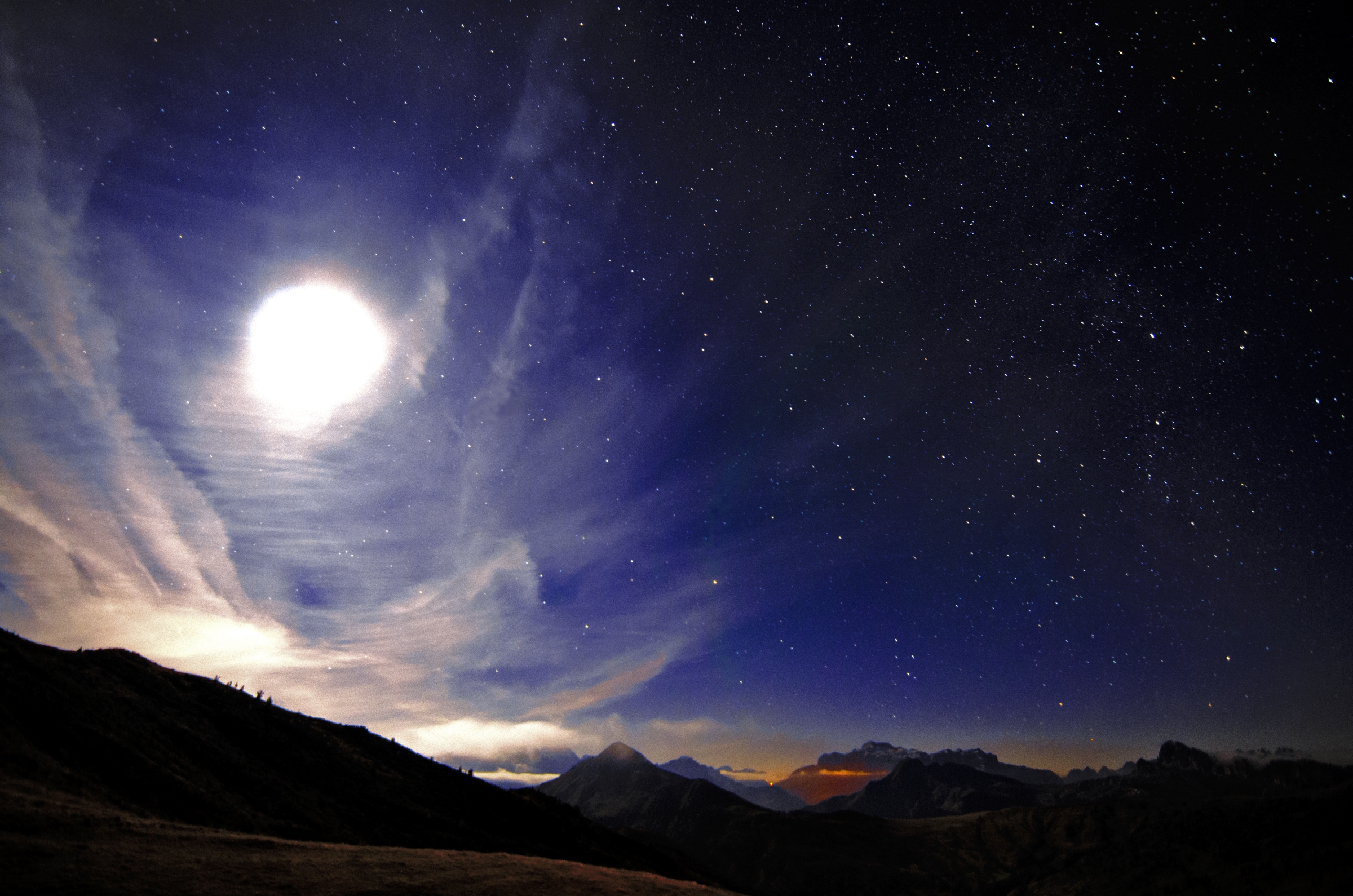 Chiar di Luna al Passo Giau